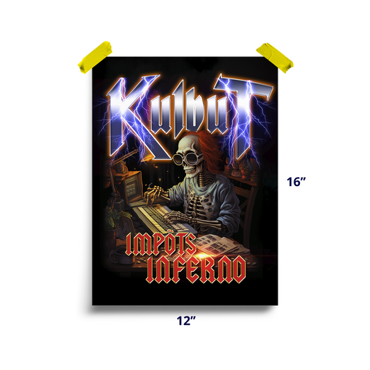 Affiche - Kulbut "Impôts Inferno"