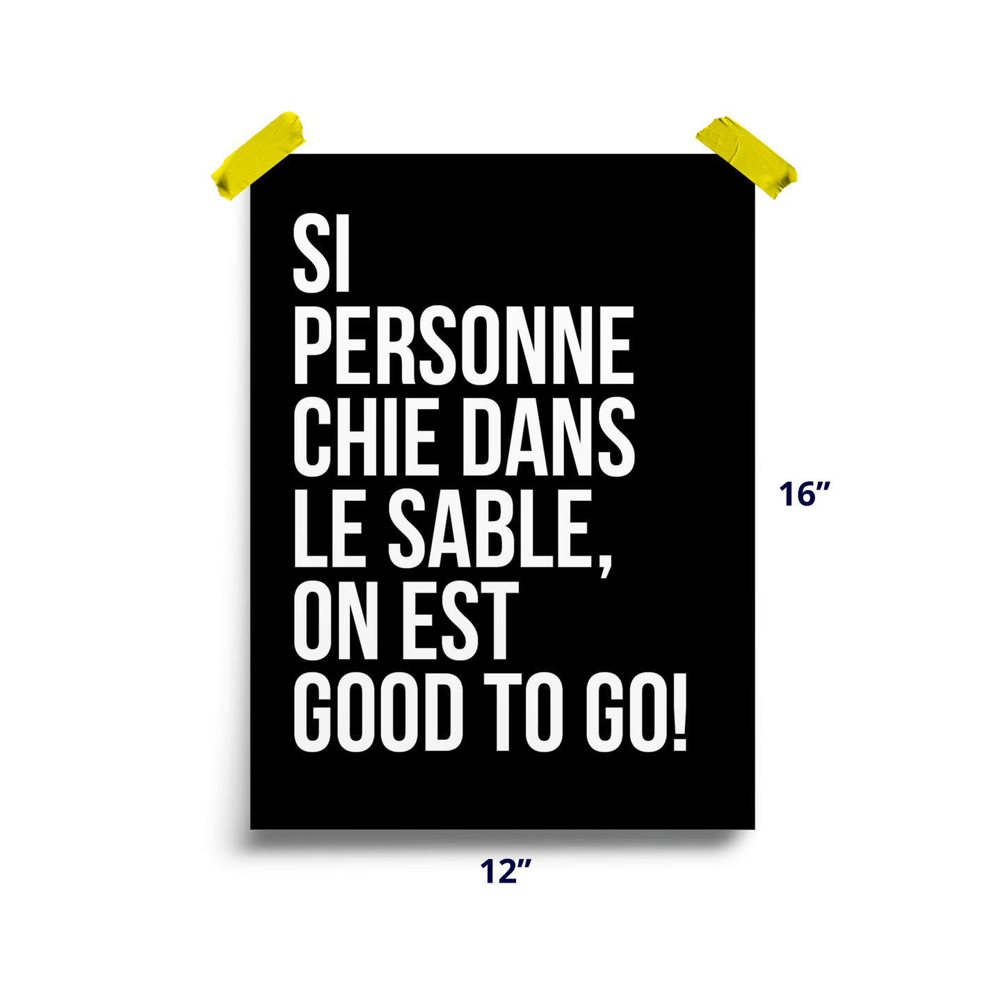 Affiche - Si personne chie