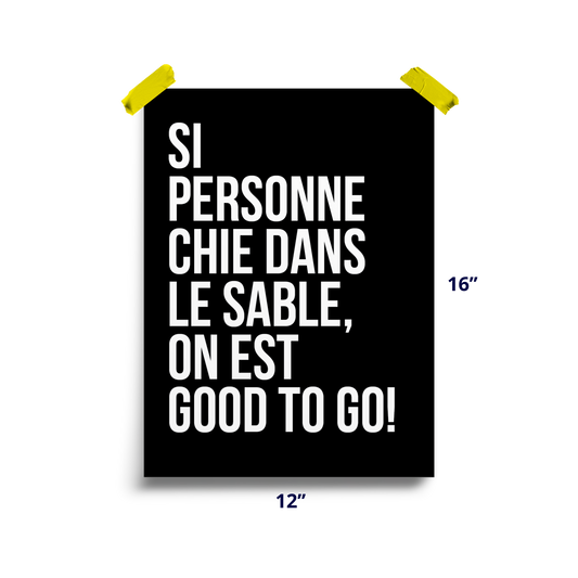 Affiche - Si personne chie