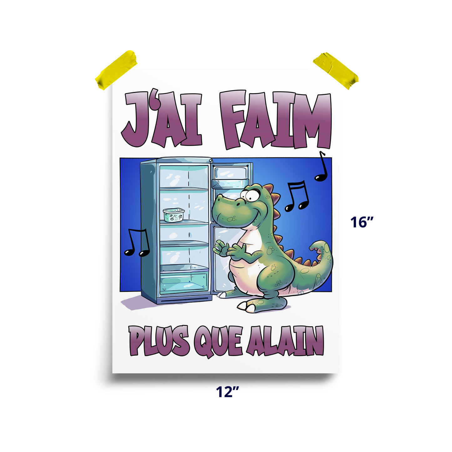 Affiche - J'ai faim RETRO