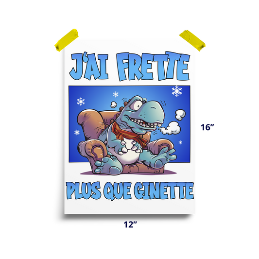 Affiche - J'ai frette RETRO