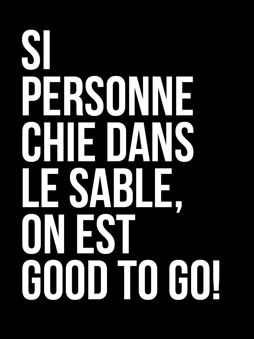 Affiche - Si personne chie