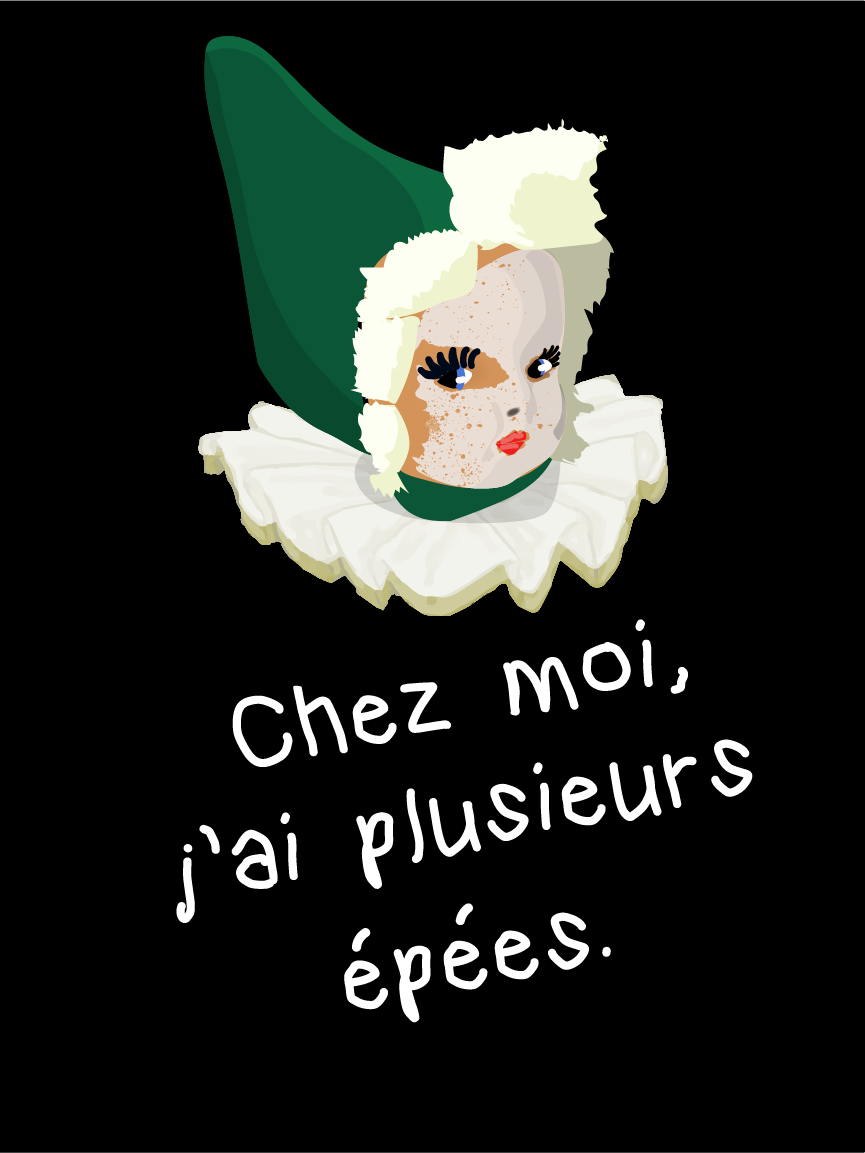 Affiche - Mario "Chez moi j'ai plusieurs épées"
