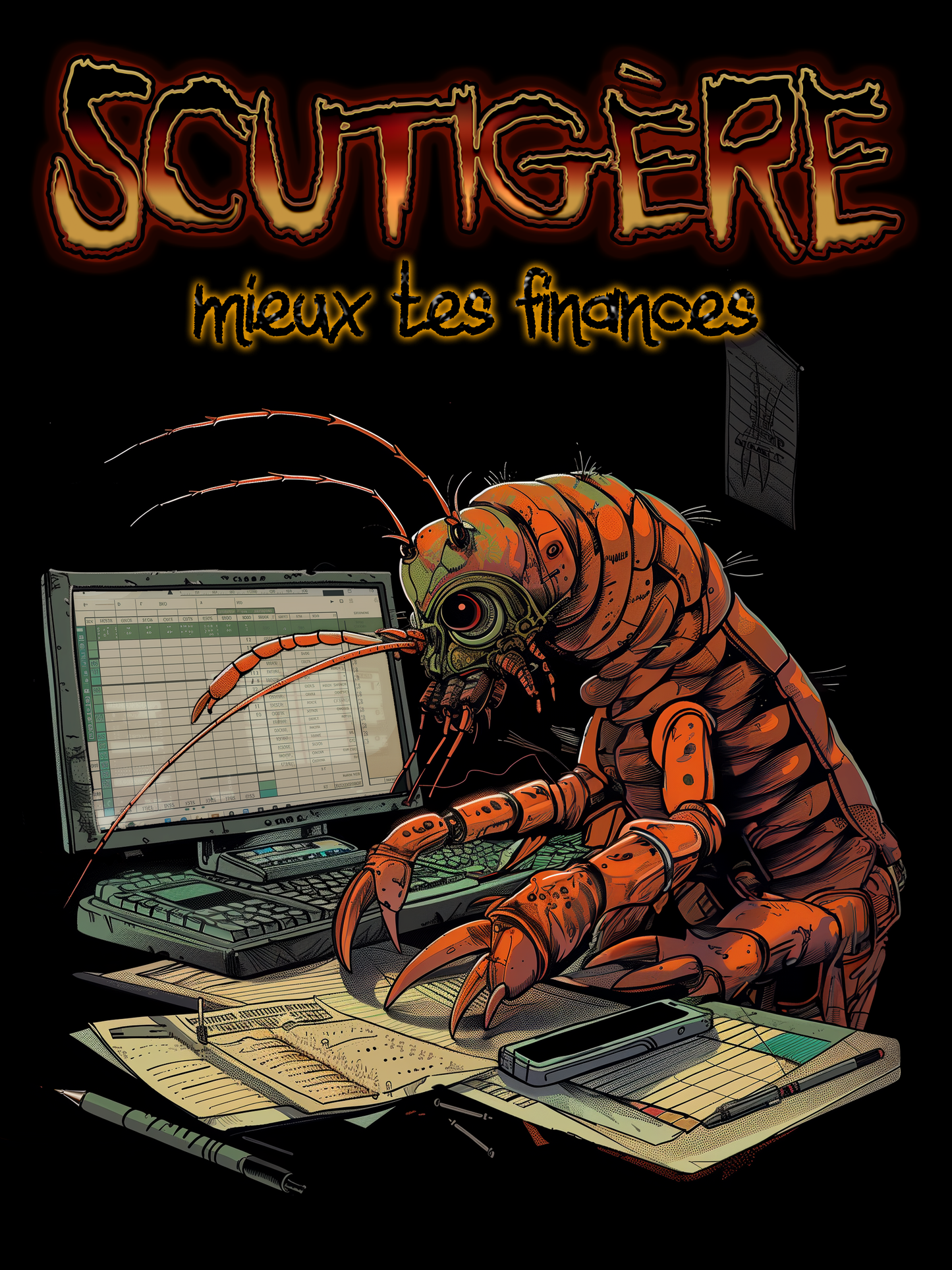 T-shirt unisexe - Scutigère mieux tes finances