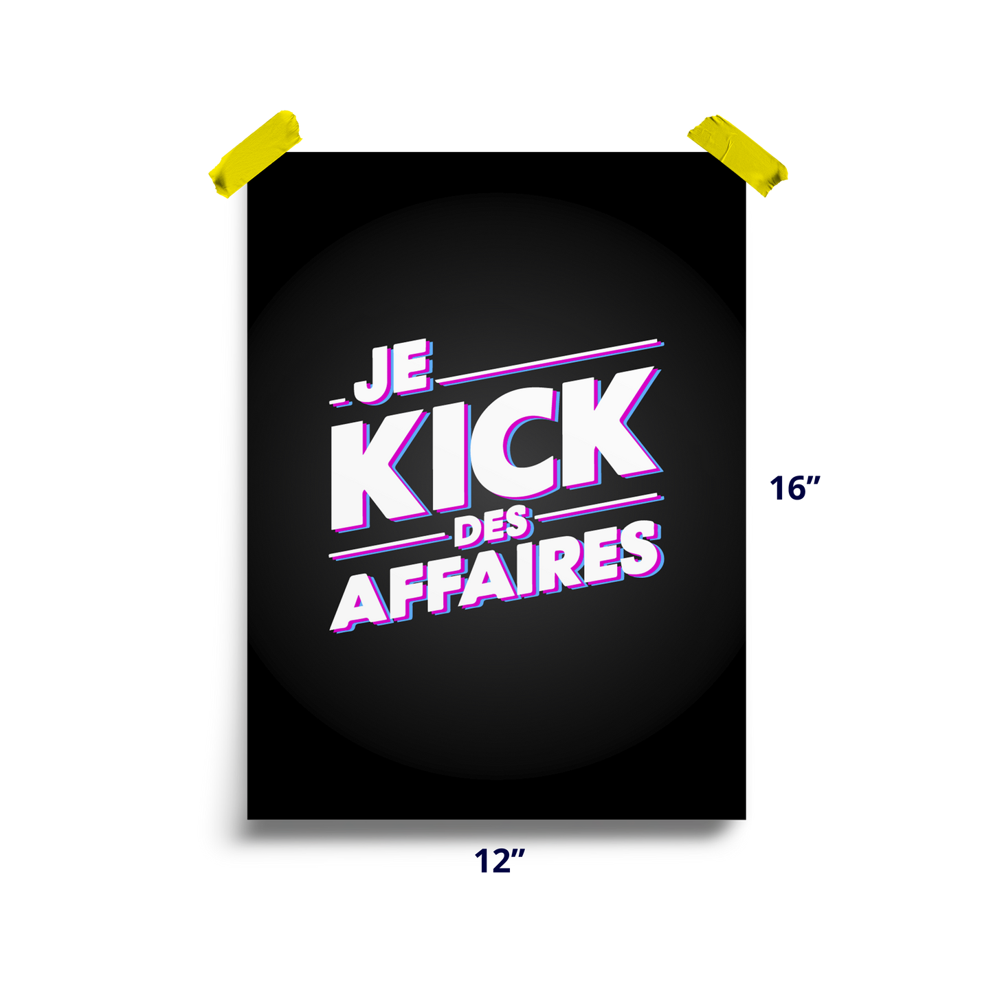 Affiche - Je kick des affaires