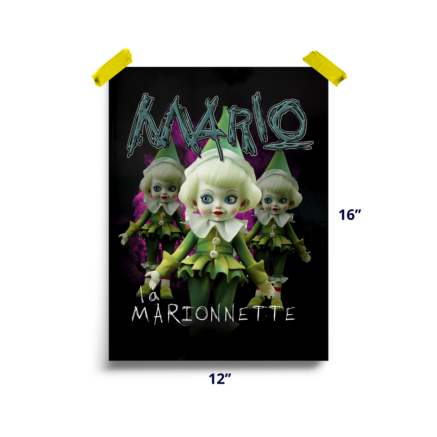 Affiche - Mario style métal