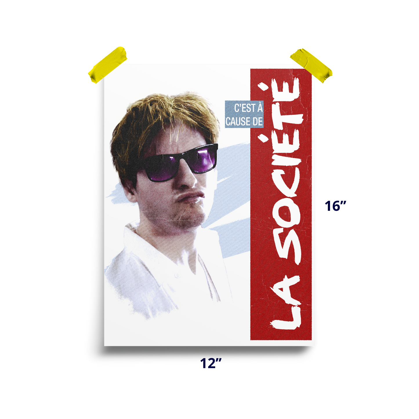 Affiche - C'est à cause de la société