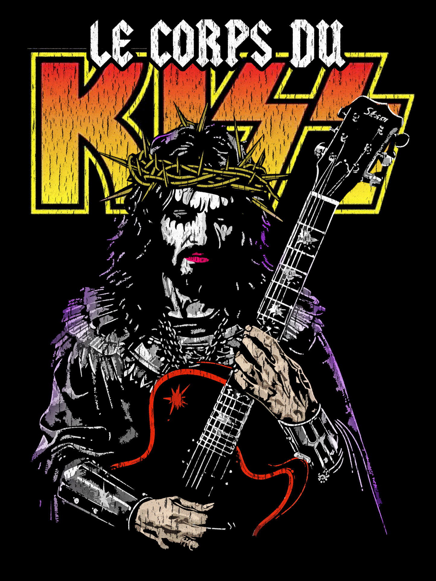 T-shirt femme - Le corps du Kiss