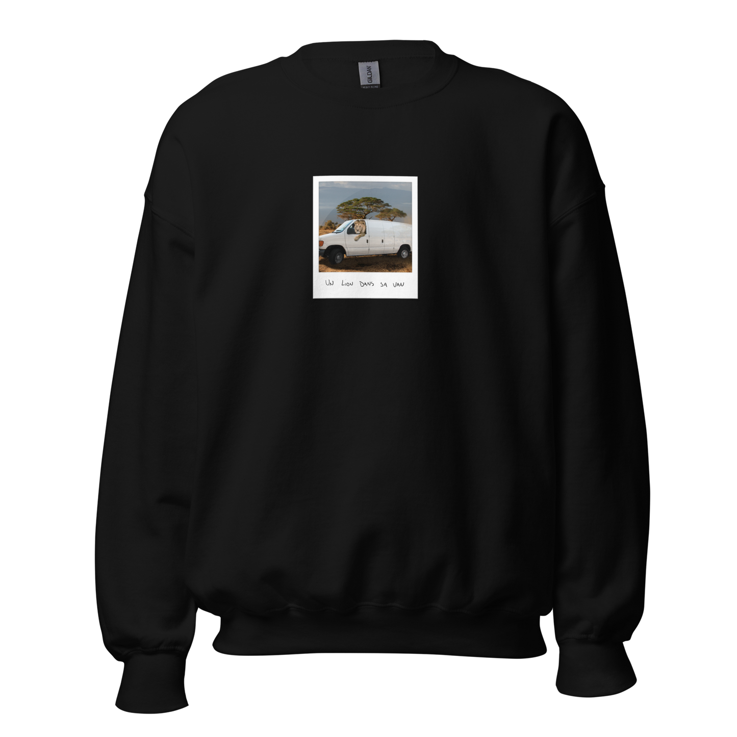 Crewneck - Un lion dans sa van
