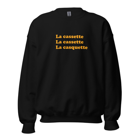 Crewneck - Cassette Cassette Casquette (texte)