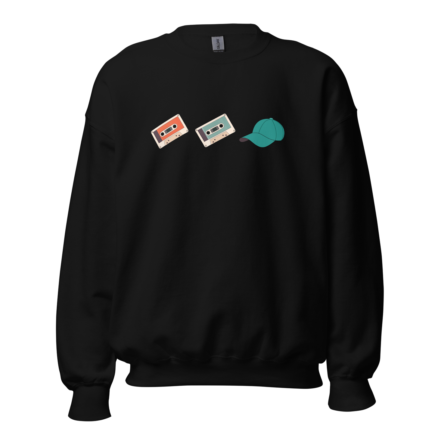 Crewneck - Cassette Cassette Casquette (icônes)