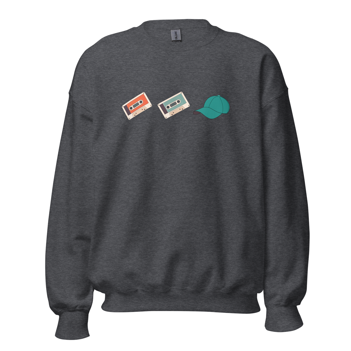 Crewneck - Cassette Cassette Casquette (icônes)