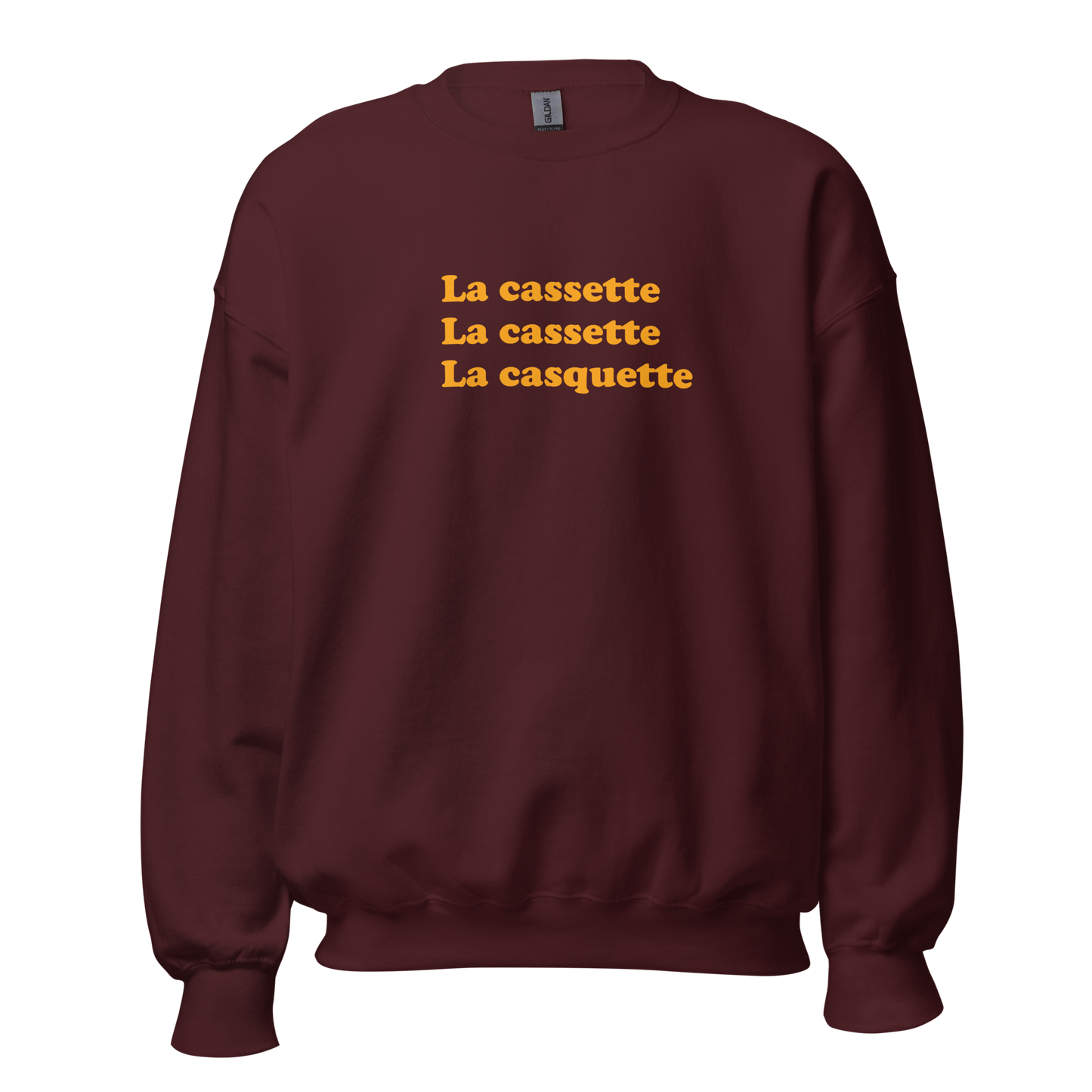 Crewneck - Cassette Cassette Casquette (texte)