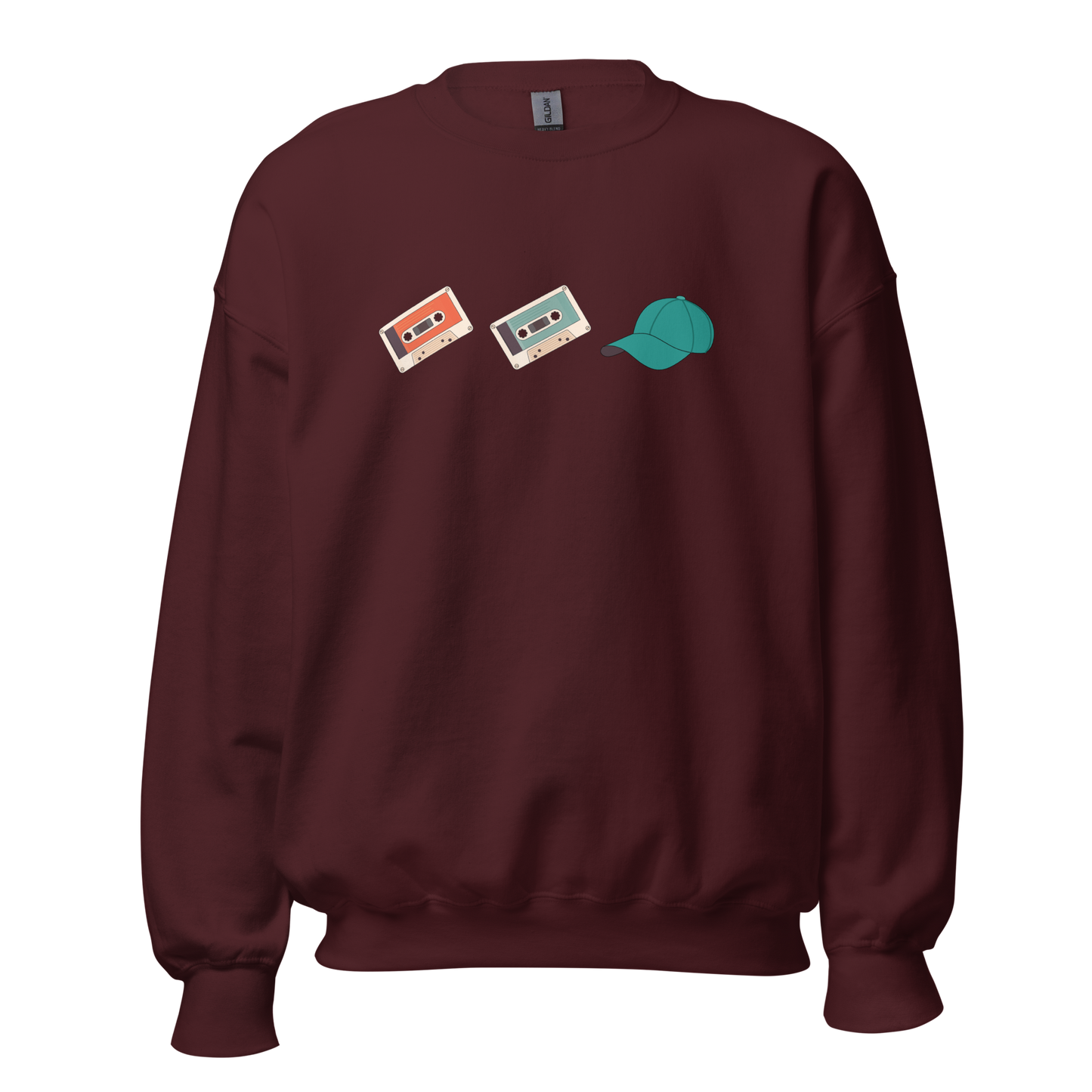 Crewneck - Cassette Cassette Casquette (icônes)