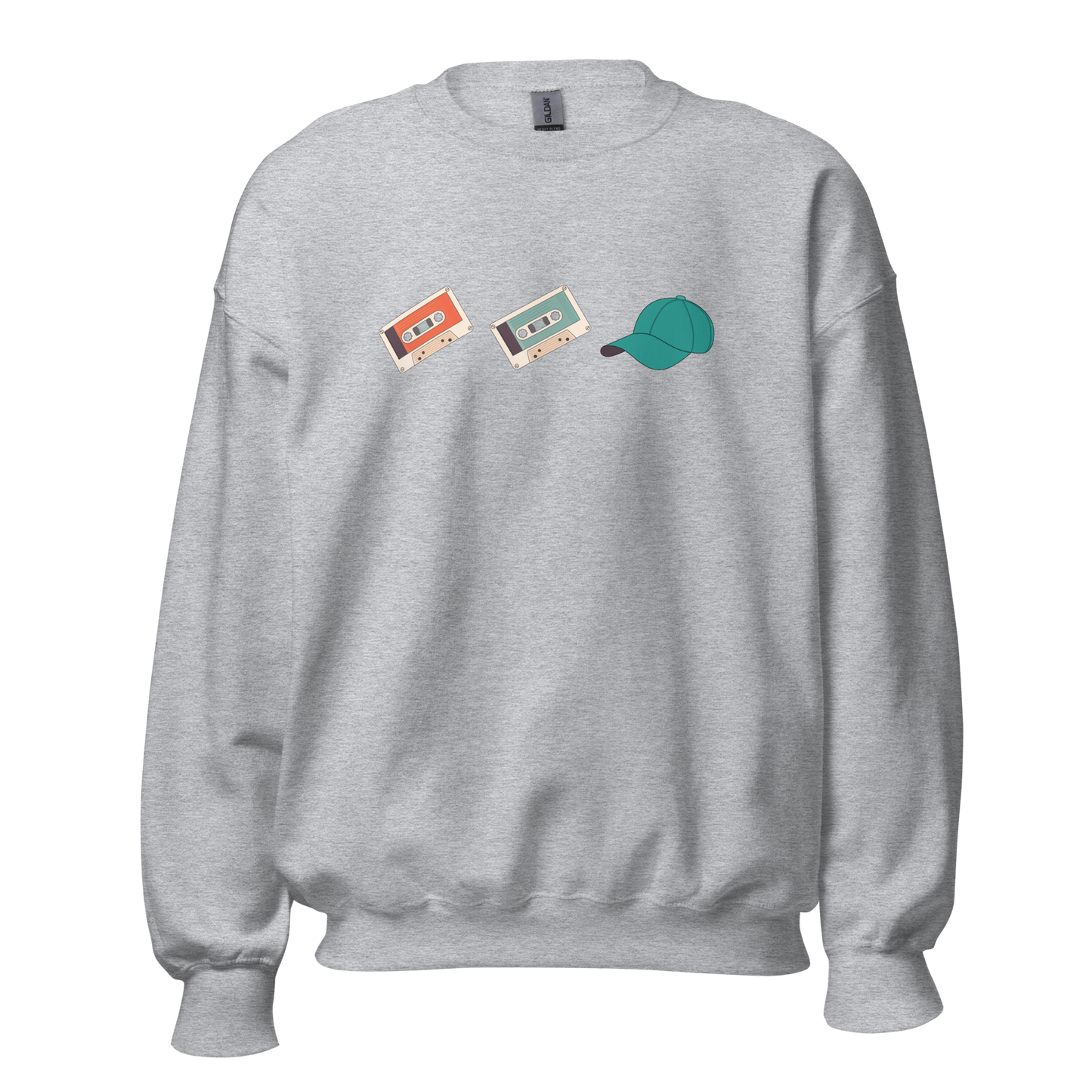 Crewneck - Cassette Cassette Casquette (icônes)