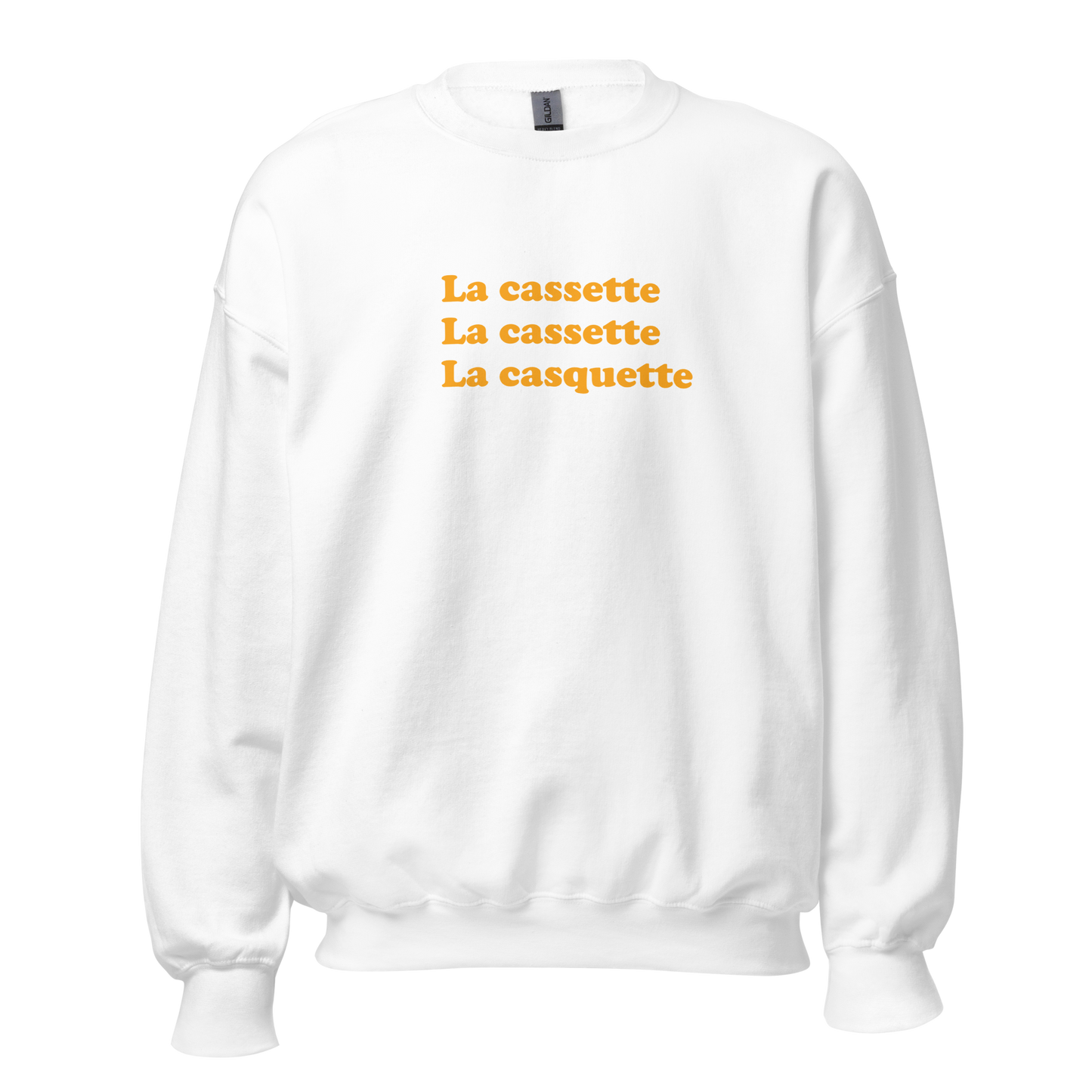 Crewneck - Cassette Cassette Casquette (texte)