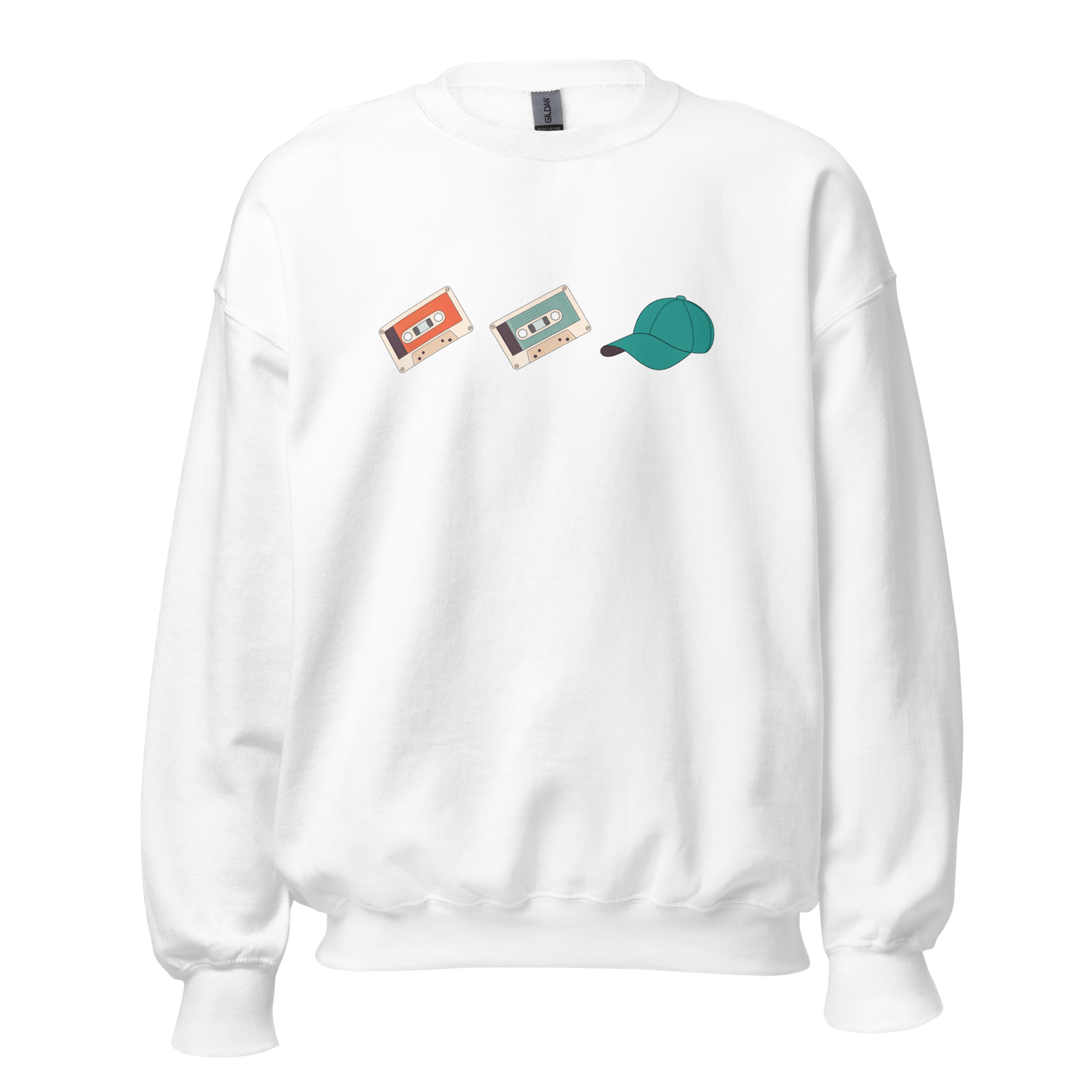 Crewneck - Cassette Cassette Casquette (icônes)