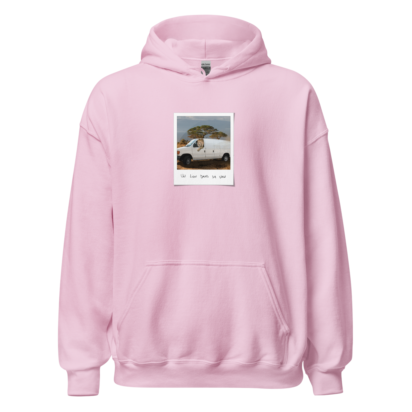 Hoodie - Un lion dans sa van