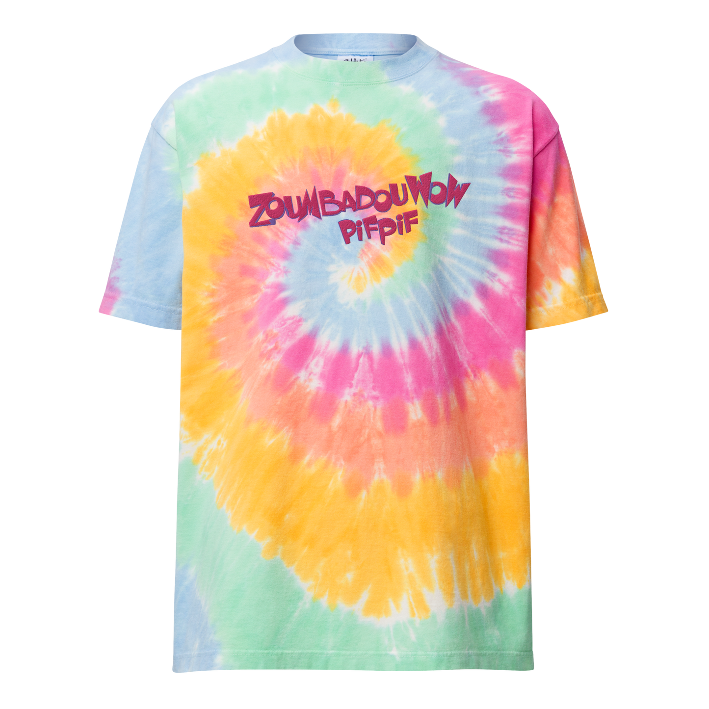 T-shirt oversized tie-dye Brodé - Zoumbadouwow