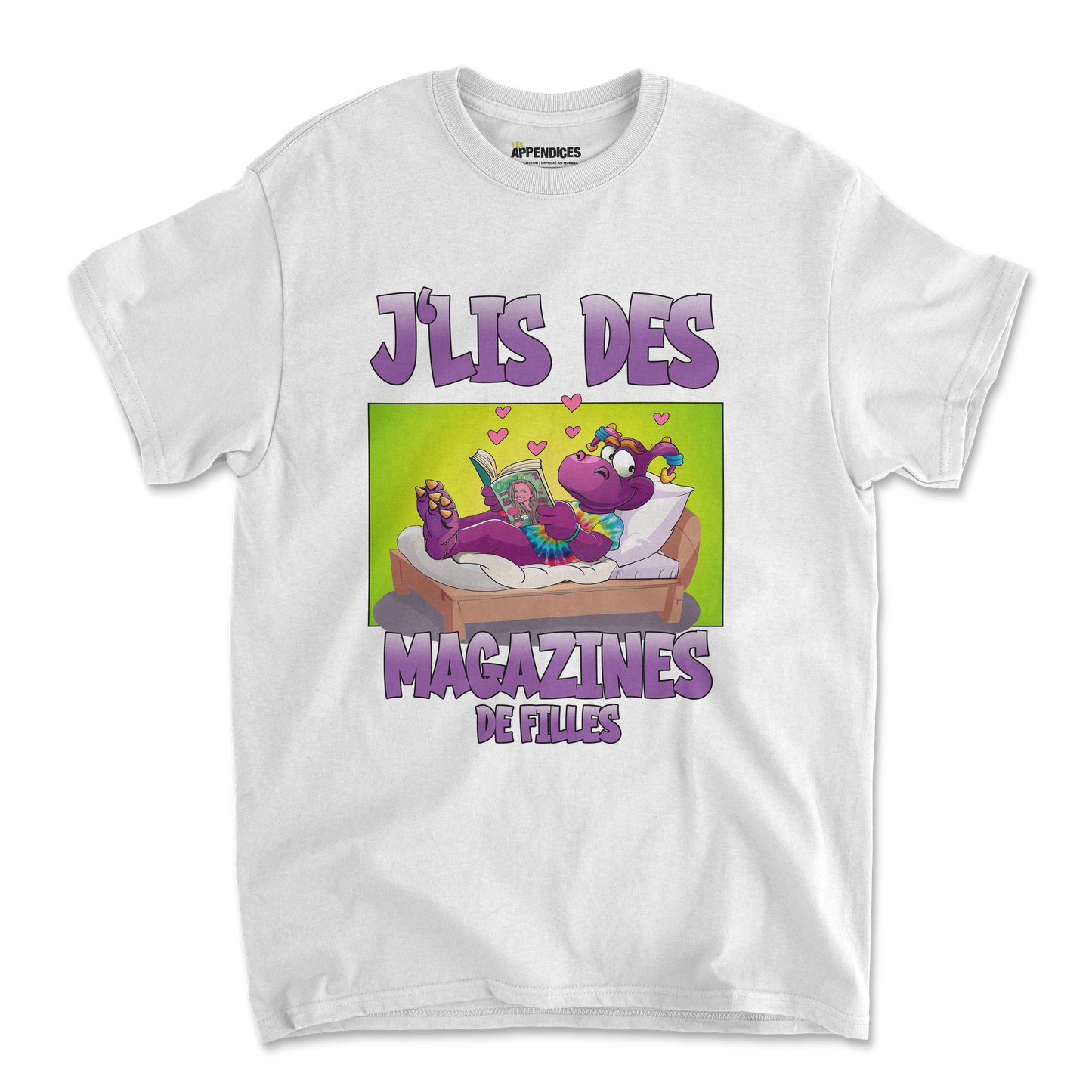 T-shirt unisexe - J'lis des magazines RETRO