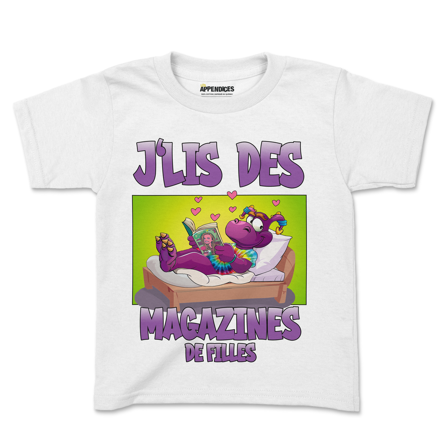 T-shirt enfant - J'lis des magazines RETRO