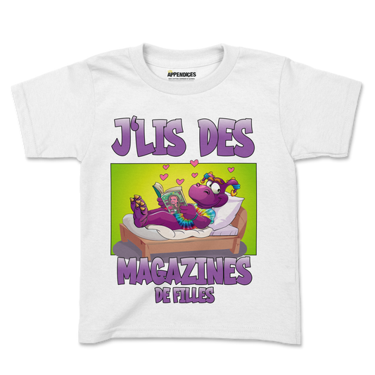 T-shirt enfant - J'lis des magazines RETRO