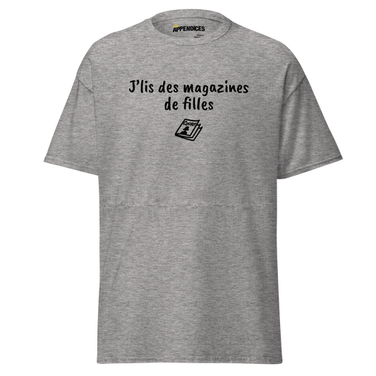 T-shirt unisexe - J'lis des magazines