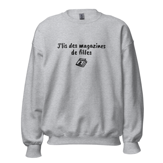 Crewneck - J'lis des magazines de filles