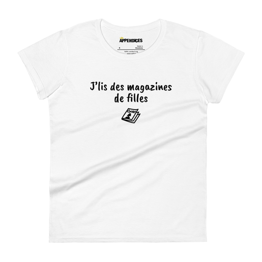 T-shirt femme - J'lis des magazines