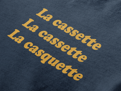T-shirt unisexe - Cassette Cassette Casquette (texte)