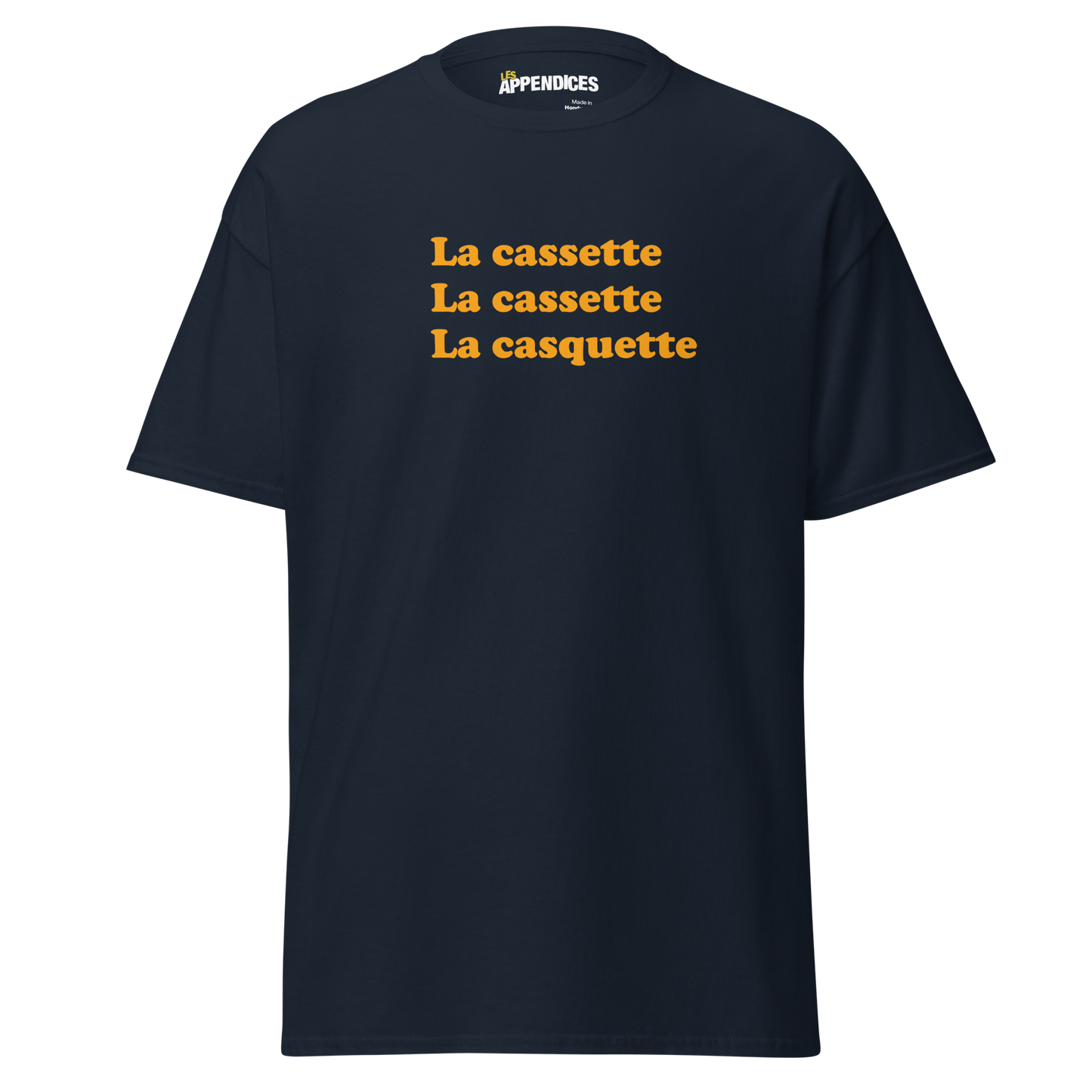 T-shirt unisexe - Cassette Cassette Casquette (texte)