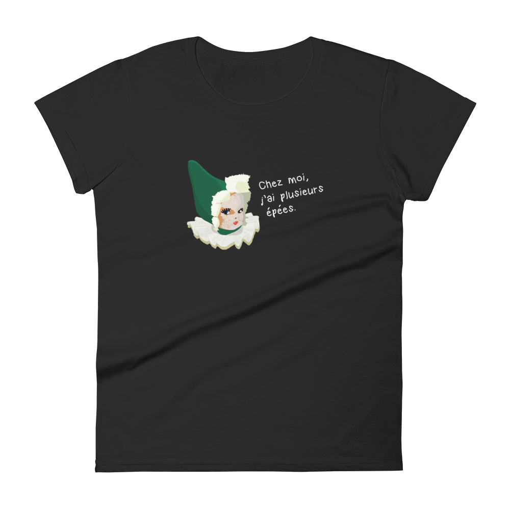 T-shirt femme - Mario "Chez moi j'ai plusieurs épées"