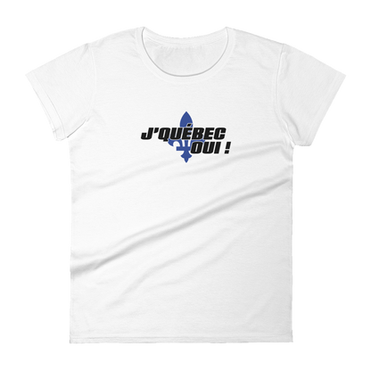 T-shirt femme - J'Québec oui (blanc)